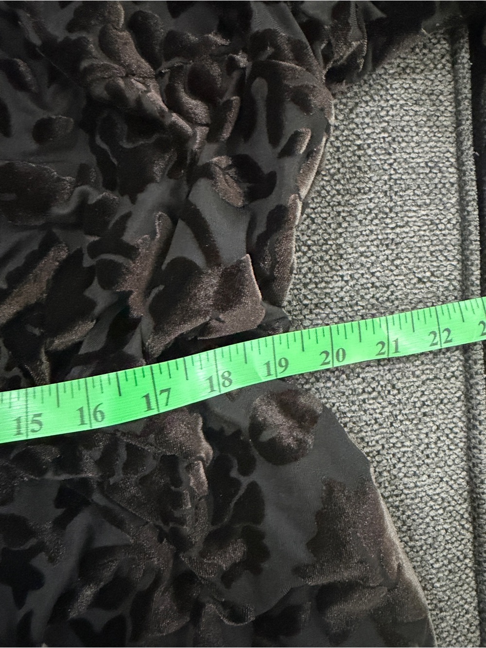 EUC ModCloth Black Burnout Velvet Maxi Dress - Picture 10 of 13